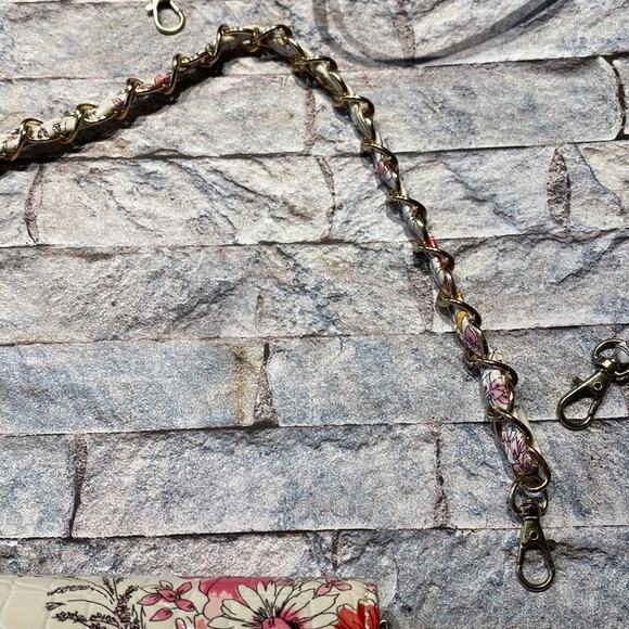 Ladies clutch with long strap or small hand strap with gold rope. - Picture 8 of 9